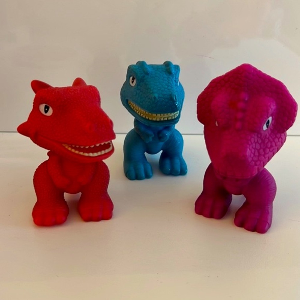 Lot of 3 Gi-Go Toys Re-Evolution Dinosaurs Figures Dinos